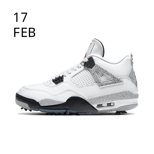 Nike Air Jordan 4 Golf - White Cement - AVAILABLE NOW - The Drop Date
