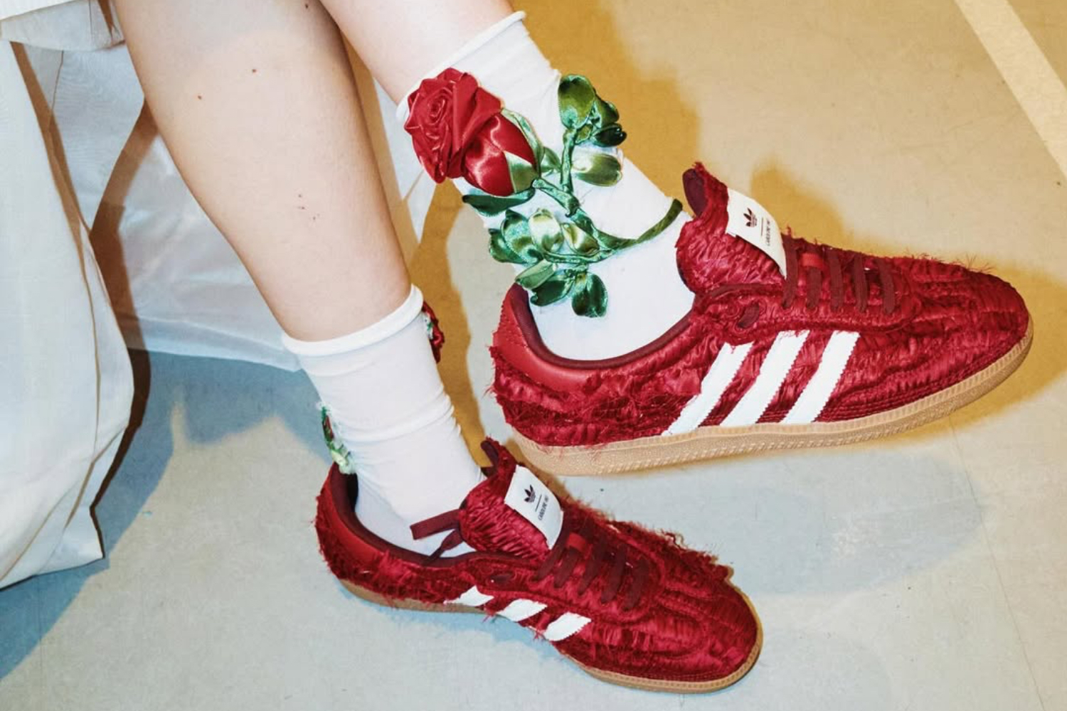 adidas x Reverie by Caroline Hu ☆ SAMBA Women’s ‘Red’ Caroline Hu adidas Samba Reverie 2025 | SneakerNews.com