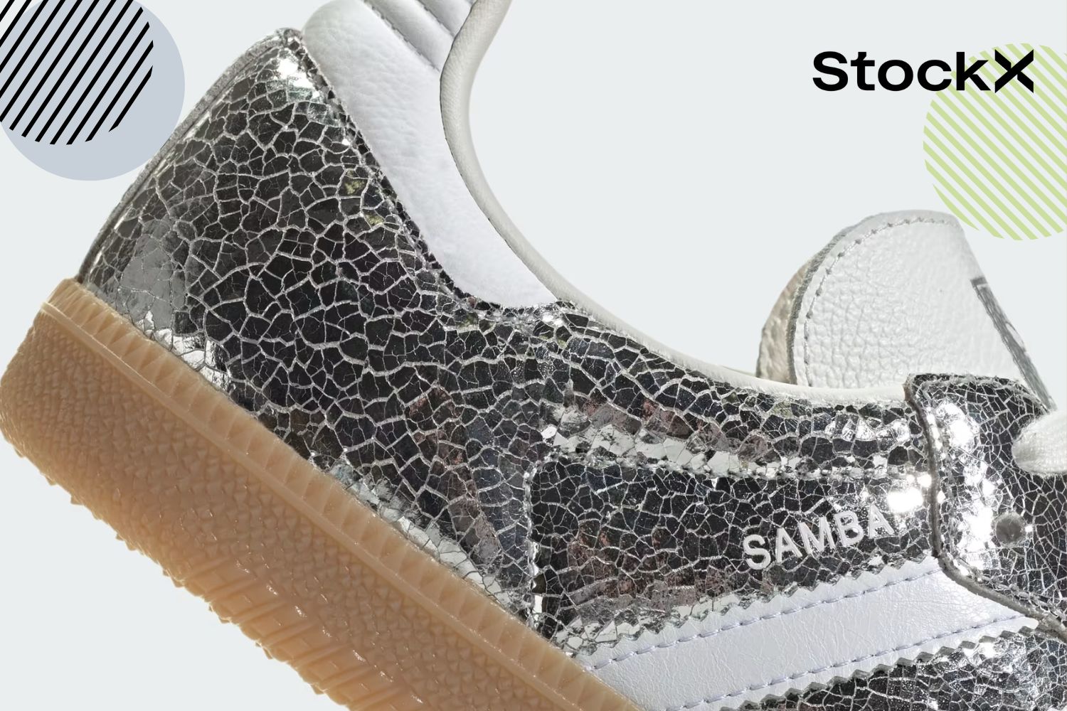 adidas gazelle silver green womens Adidas Women's Samba White/Black – Tip Top Shoes of New York main image 0