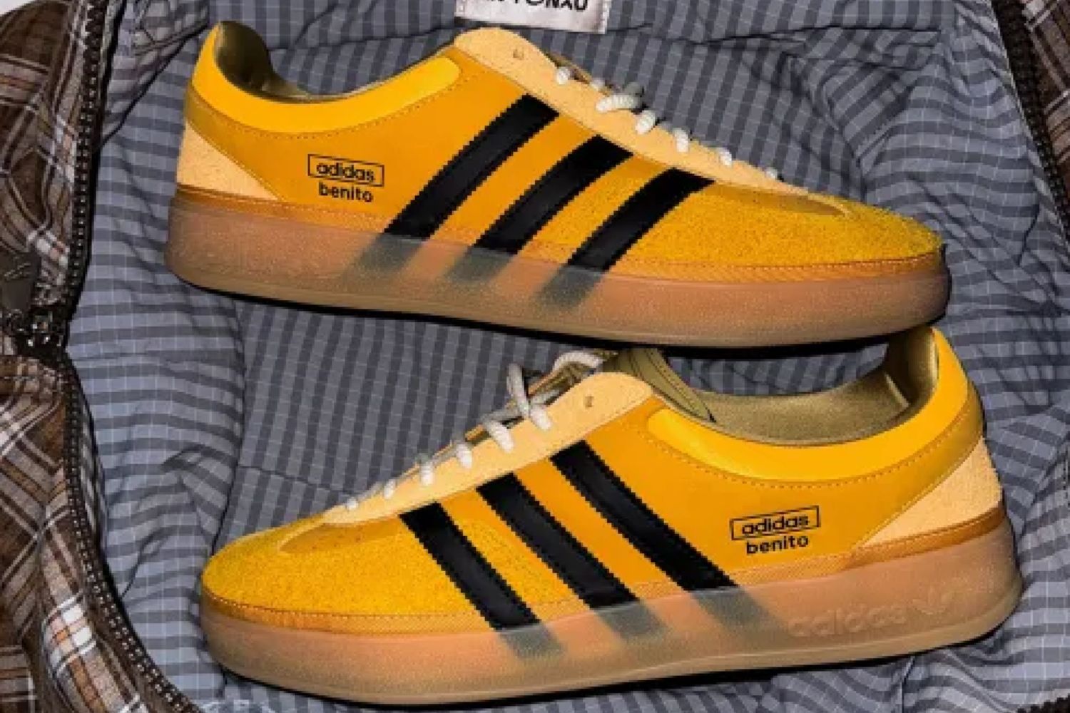 Golden Hour: The Bad Bunny x adidas Gazelle Indoor 'Solar Gold' is